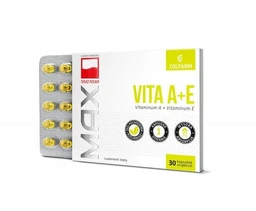 Max Vita A+E 750 µg+20 mg kapsułki 