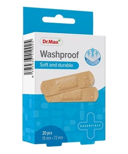 Plastry Washproof Soft and Durable Dr.Max, plastry opatrunkowe 19 mm x 72 mm 