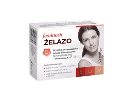 Feminovit Żelazo 28 mg+40 mg tabletki powlekane 