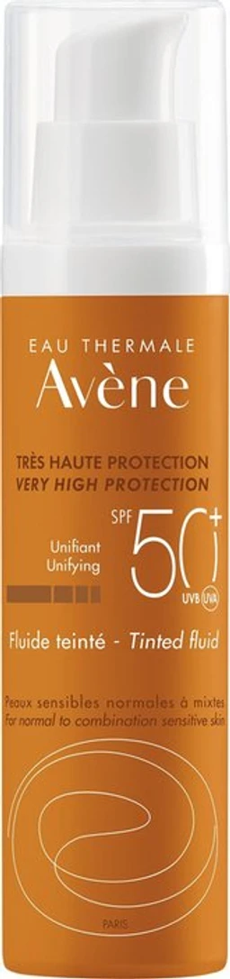 Avene Sun, fluid koloryzujący, bardzo wysoka ochrona przeciwsłoneczna, SPF 50+ 