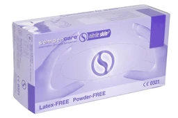 Sempercare Nitrile Skin 2, rękawiczki, nitrylowe, bezpudrowe, niebieskie, rozmiar L 