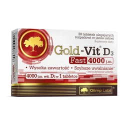 Olimp Gold-Vit D3 4000 Fast 100 µg tabletki ulegające rozpadowi w jamie ustnej 