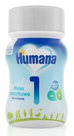 Humana 1, mleko początkowe w płynie od urodzenia 