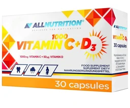 Allnutrition Vitamin C 1000 + D3 kapsułki 