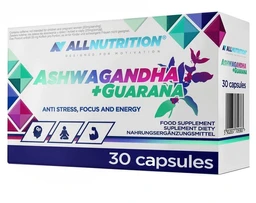 Allnutrition Ashwagandha+Guarana kapsułki 