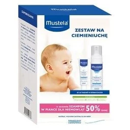 Mustela, zestaw na ciemieniuchę, krem + szampon 