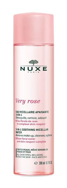 Nuxe Very Rose, łagodząca woda micelarna 3 w 1 