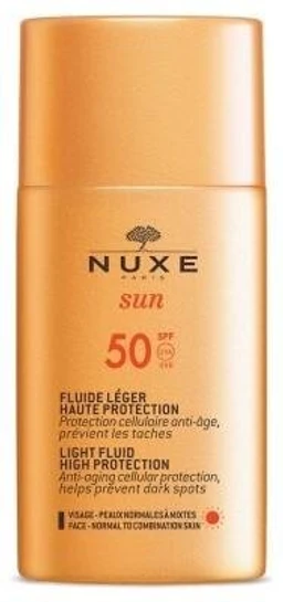 Nuxe Sun, lekki krem do twarzy z wysoką ochroną SPF50 