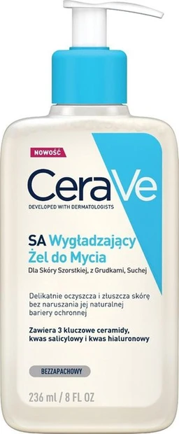 CeraVe SA, wygładzający żel do mycia 