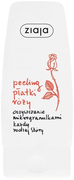 Ziaja Płatki Róży, peeling z mikrogranulkami 