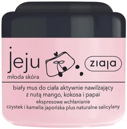 Ziaja Jeju, biały mus nawilżający do ciała 