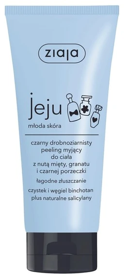 Ziaja Jeju, peeling czarny drobnoziarnisty do ciała łagodnie złuszczający 