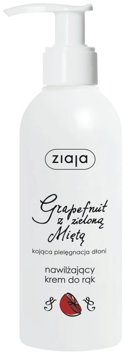 Ziaja, krem nawilżający do rąk grapefruit z zieloną miętą 