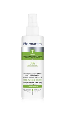 Pharmaceris T Sebo-Almond-Claris, oczyszczający spray antybakteryjny 