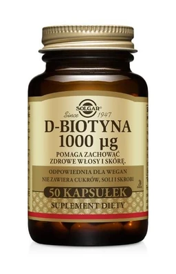 Solgar D-Biotyna 1000 µg kapsułki 