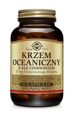 Solgar Krzem oceaniczny 100 mg+25 mg kapsułki 