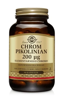 Solgar Chrom Pikolinian 200 µg kapsułki 