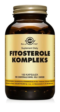 Solgar Fitosterole kompleks 500 mg kapsułki 