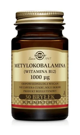 Solgar Metylokobalamina 1000 µg bryłki 