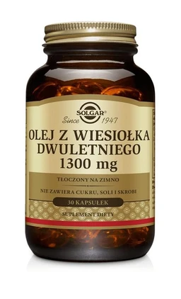 Solgar Olej z wiesiołka dwuletniego 1300 mg kapsułki 