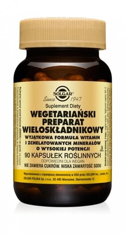 Solgar Wegetariański Preparat Wieloskładnikowy kapsułki 