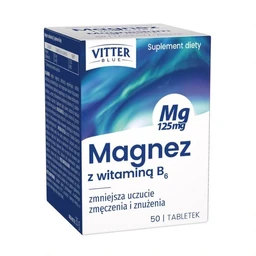 Magnez z witaminą B6 Vitter Blue 125 mg+1,4 mg tabletki 