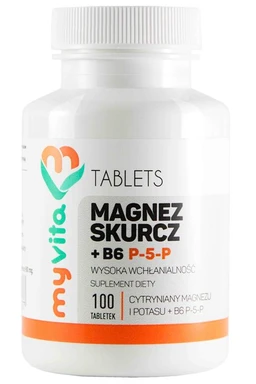 MyVita, Magnez skurcz + witamina B6 P-5-P, suplement diety 