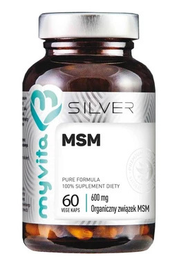 Silver MSM 600 mg+10 mg kapsułki 