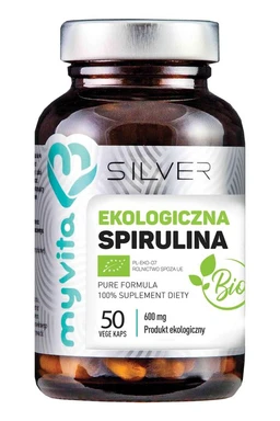 Silver Ekologiczna Spirulina 600 mg kapsułki 