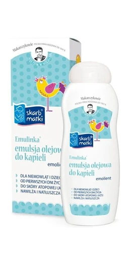 Skarb Matki, Balbinek balsam-emolient do ciała + Emulinka emulsja olejowa do kąpieli 