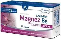 Chellaflex Magnez B6 94 mg+1,4 mg kapsułki 