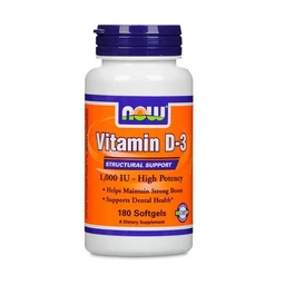 Now Foods Vitamin D3 1000IU, suplement diety 