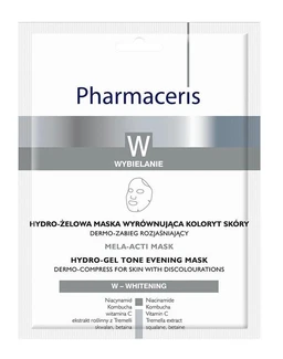 Pharmaceris W Mela-Acti Mask, hydro-żelowa maska wyrównująca koloryt skóry 