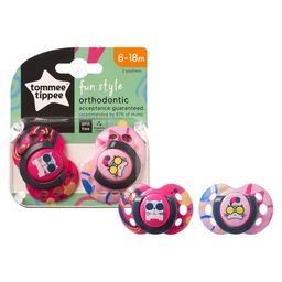 Tommee Tippee smoczek uspokajający fun style 6-18 m 