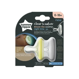 Tommee Tippee CTN smoczek uspokajający breast-like sooter night 6-18 m 