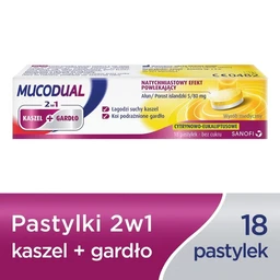 Mucodual 2 w1 pastylki do ssania 