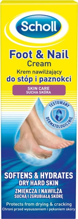 Scholl Krem nawilżający do stóp i paznokci 