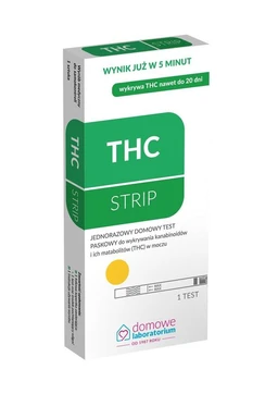 Domowe Laboratorium THC Strip, domowy test paskowy do wykrywania kanabinoidów i metabolitów (THC) w moczu 