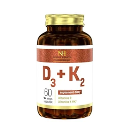 Noble Health D3+K2 150 µg+50 µg kapsułki 