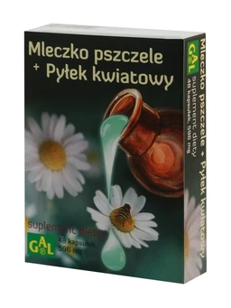 GAL Mleczko pszczele + pyłek kwiatowy 200 mg+200 mg+100 mg kapsułki 