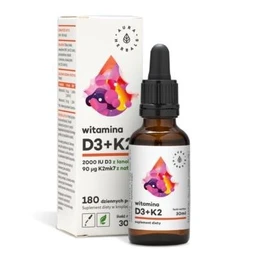 Aura Herbals Witamina D3+K2 90 µg+50 µg/kroplę krople doustne 