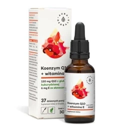 Aura Herbals Koenzym Q10 + witamina E 120 mg+6 mg/dawkę krople doustne 