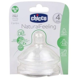 Chicco, smoczek silikonowy NaturalFeeling regulowany (0m +, 4m +, 6m+) 