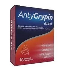 AntyGrypin 500 mg + 150 mg + 50 mg tabletki musujące 