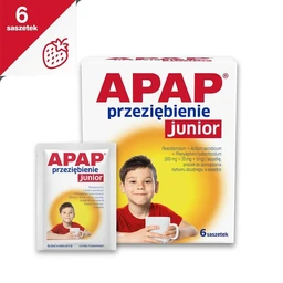 Apap Przeziębienie Junior 300 mg+20 mg+5 mg proszek do sporządzenia roztworu doustnego 