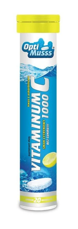 Vitaminum C 1000 OptiMusss 1000 mg tabletki musujące o smaku cytrynowym 