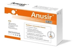 Anusir 10 mg czopki doodbytnicze 