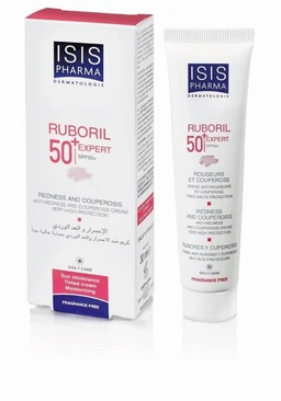 ISIS Pharma Ruboril Expert 50+, krem do skóry naczynkowej, delikatnie koloryzujący, SPF50+ 