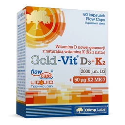 Olimp Gold-Vit D3+K2 2000 j.m. + 50 µg kapsułki 