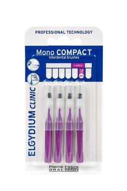 Elgydium Clinic Mono Compact 5, szczoteczki międzyzębowe, purpurowe 